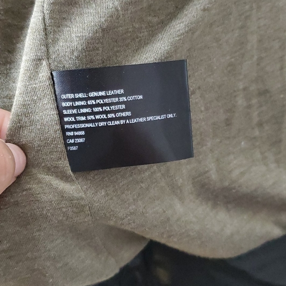 Black leather Moto jacket - Picture 6 of 8